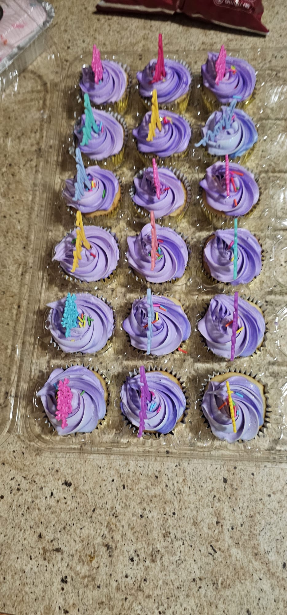 Cupcakes preparados para la celebración